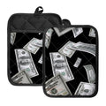 Flying USD Print Pot Holders With Pocket