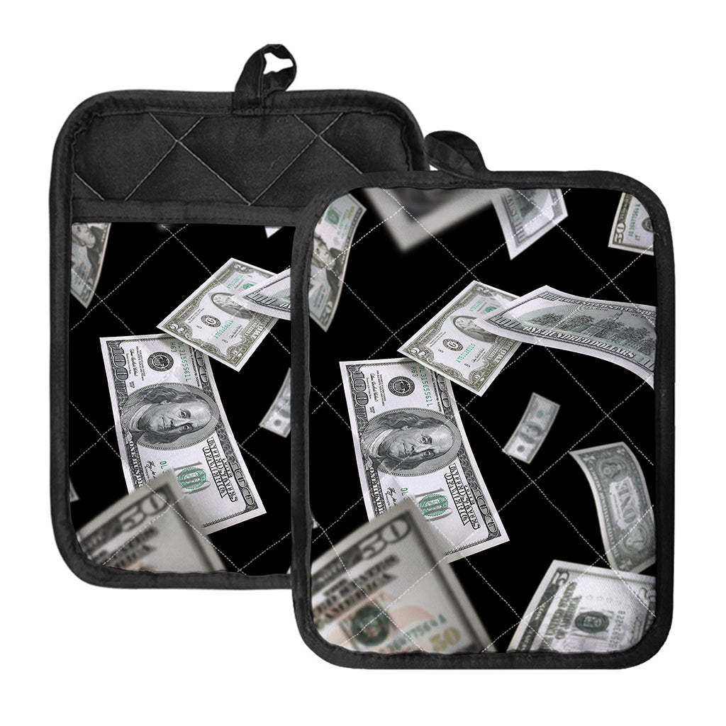 Flying USD Print Pot Holders With Pocket