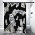 Flying USD Print Premium Shower Curtain