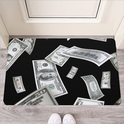 Flying USD Print Rubber Doormat