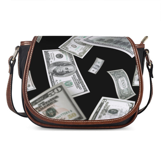 Flying USD Print Saddle Bag