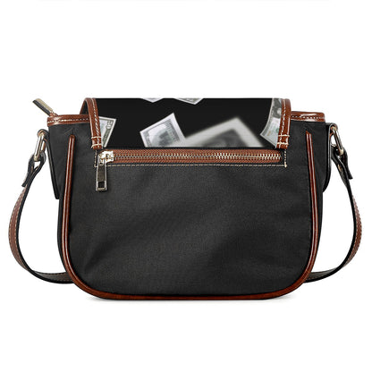 Flying USD Print Saddle Bag