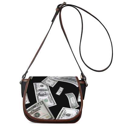 Flying USD Print Saddle Bag