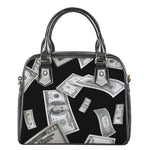 Flying USD Print Shoulder Handbag