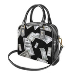 Flying USD Print Shoulder Handbag