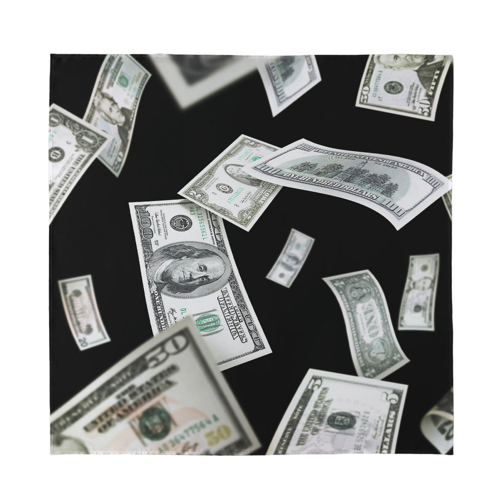 Flying USD Print Silk Bandana
