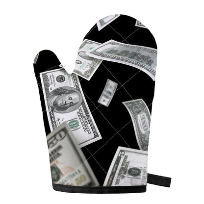 Flying USD Print Single Oven Mitt