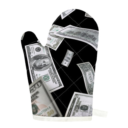 Flying USD Print Single Oven Mitt