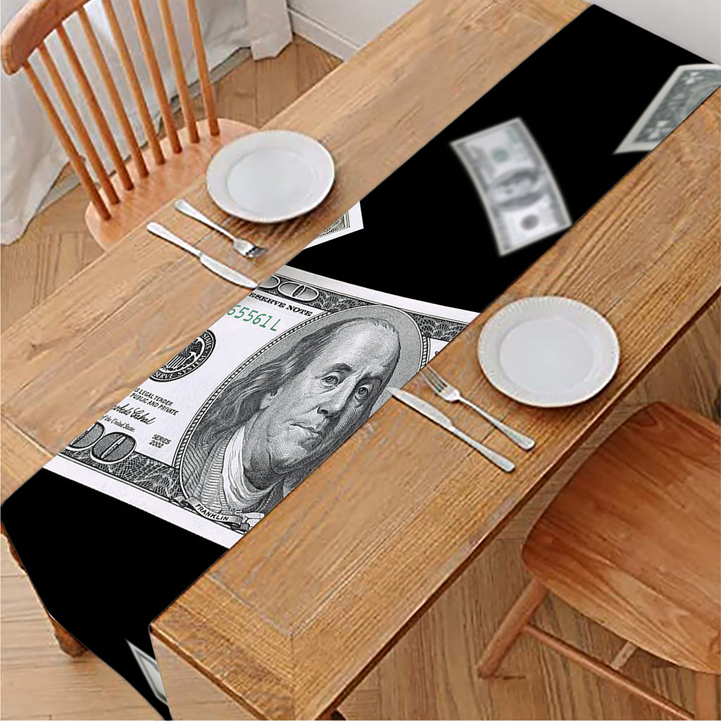 Flying USD Print Table Runner