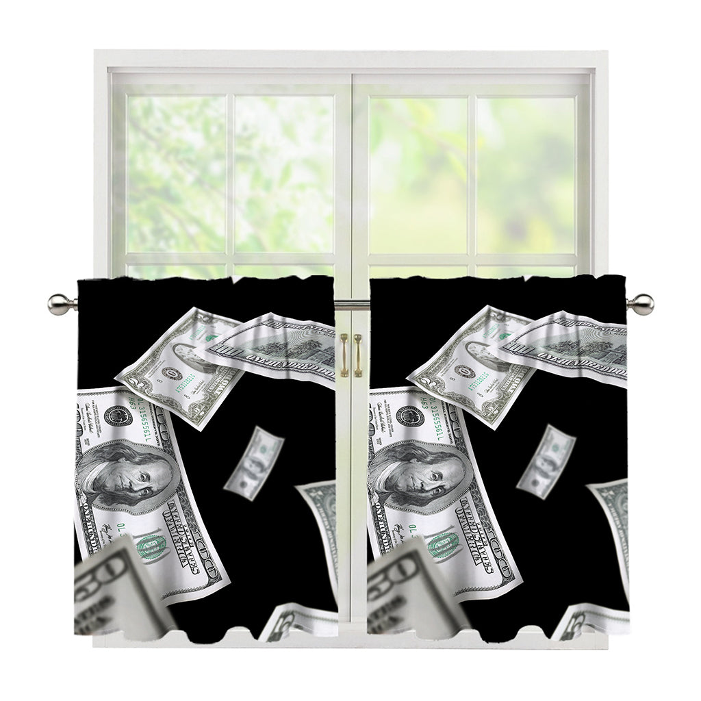 Flying USD Print Tier Curtains