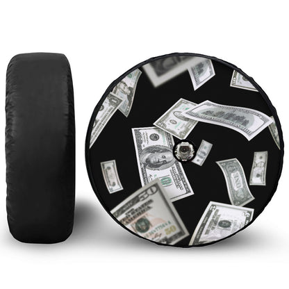 Flying USD Print Tire Cover With Camera Hole