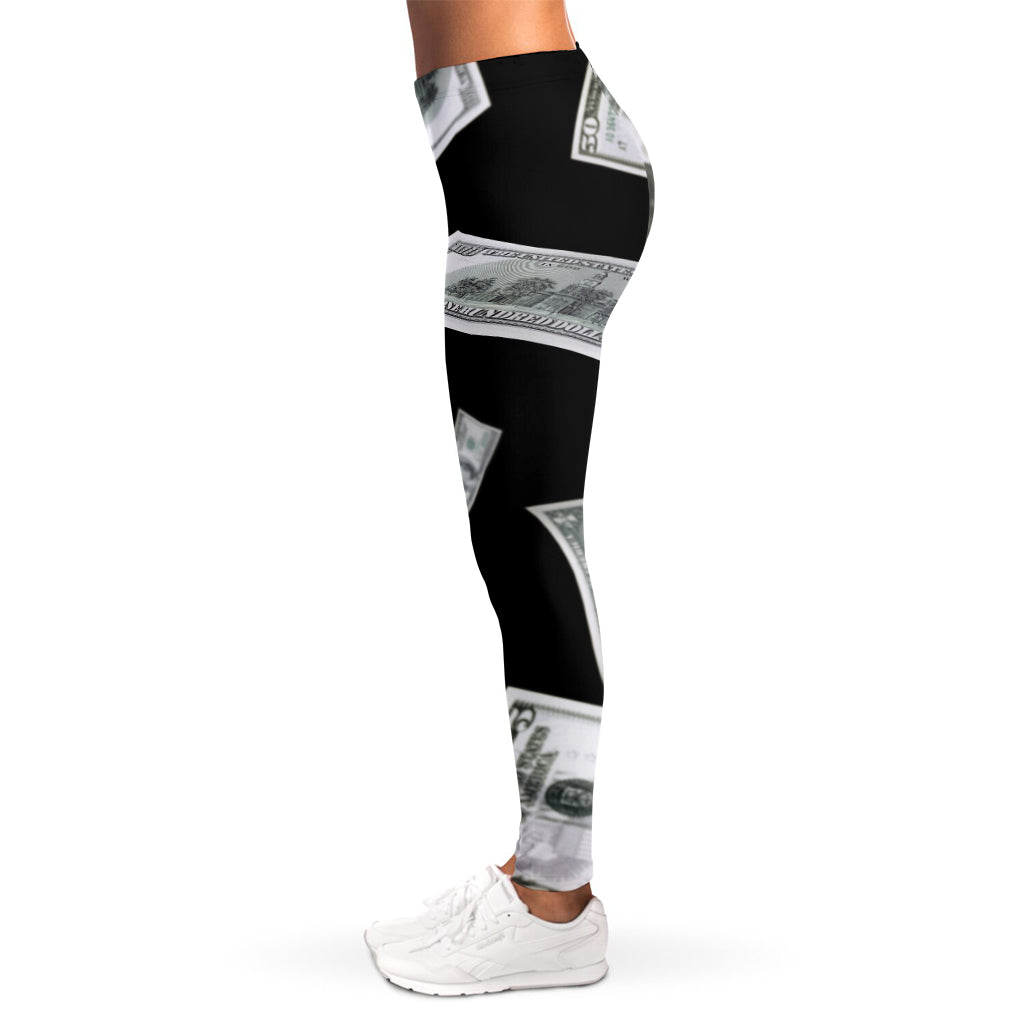 Flying USD Print Women's Leggings