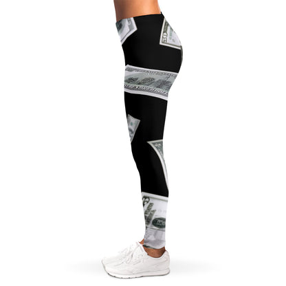 Flying USD Print Women's Leggings