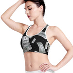 Flying USD Print Women's Sports Bra