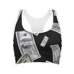 Flying USD Print Women's Sports Bra