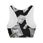 Flying USD Print Women's Sports Bra