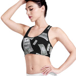 Flying USD Print Women's Sports Bra