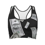 Flying USD Print Women's Sports Bra