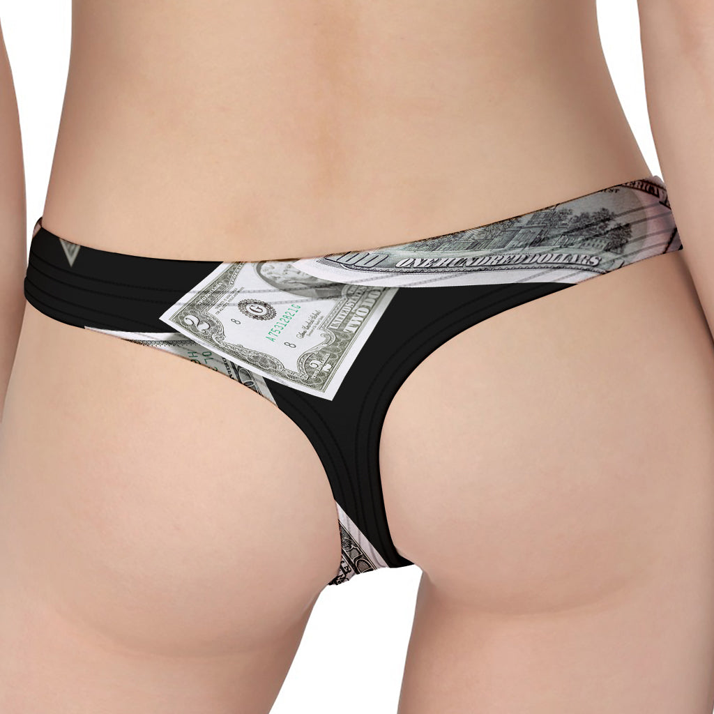 Flying USD Print Women's Thong