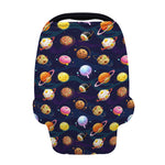 Food Planets Pattern Print Baby Seat Cover