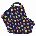 Food Planets Pattern Print Baby Seat Cover
