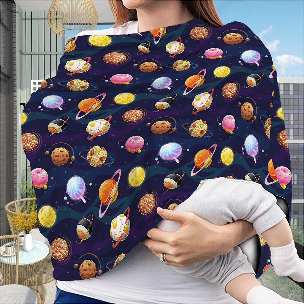 Food Planets Pattern Print Baby Seat Cover