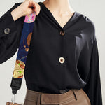 Food Planets Pattern Print Bag Strap