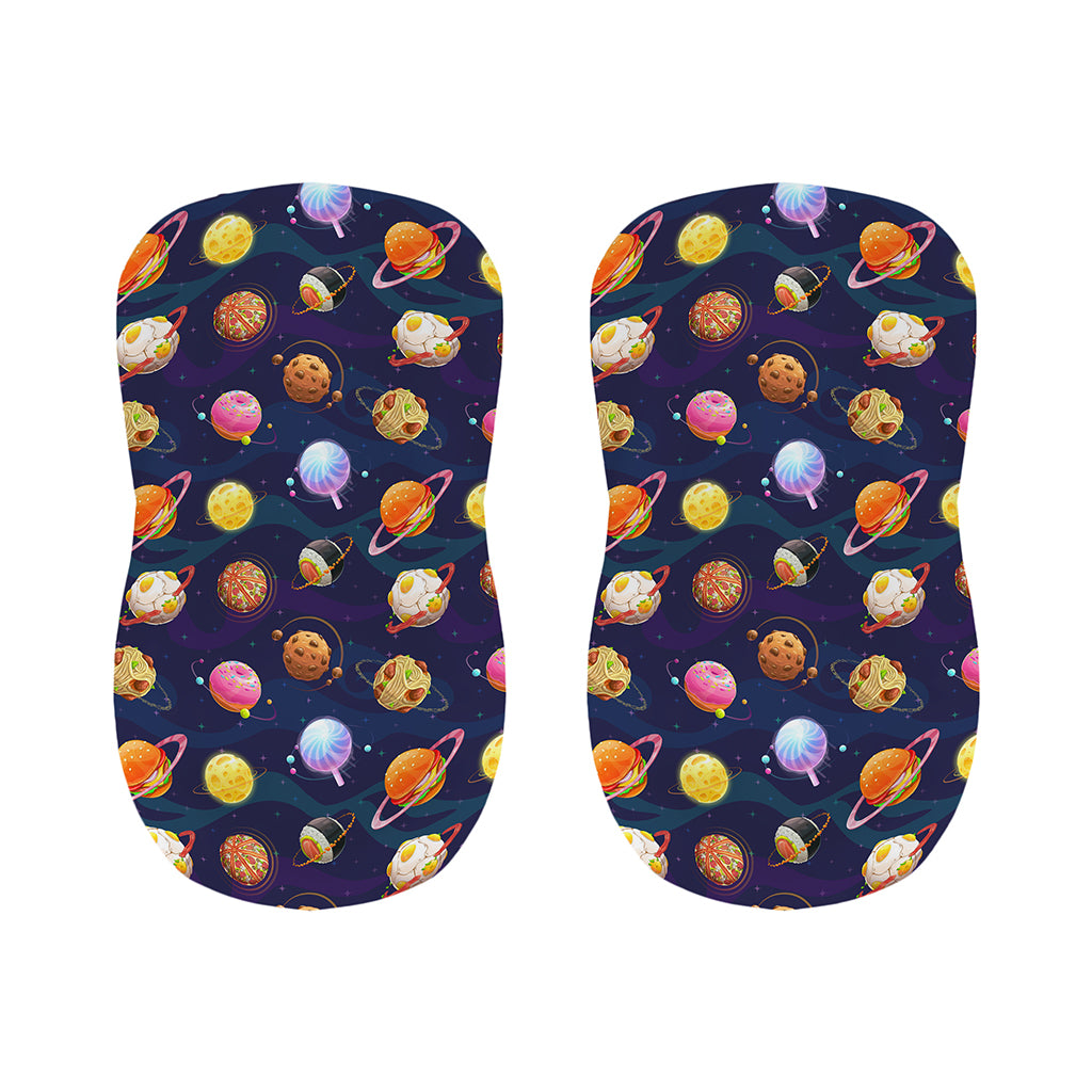 Food Planets Pattern Print Bar Stool Covers