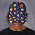 Food Planets Pattern Print Baseball Cap