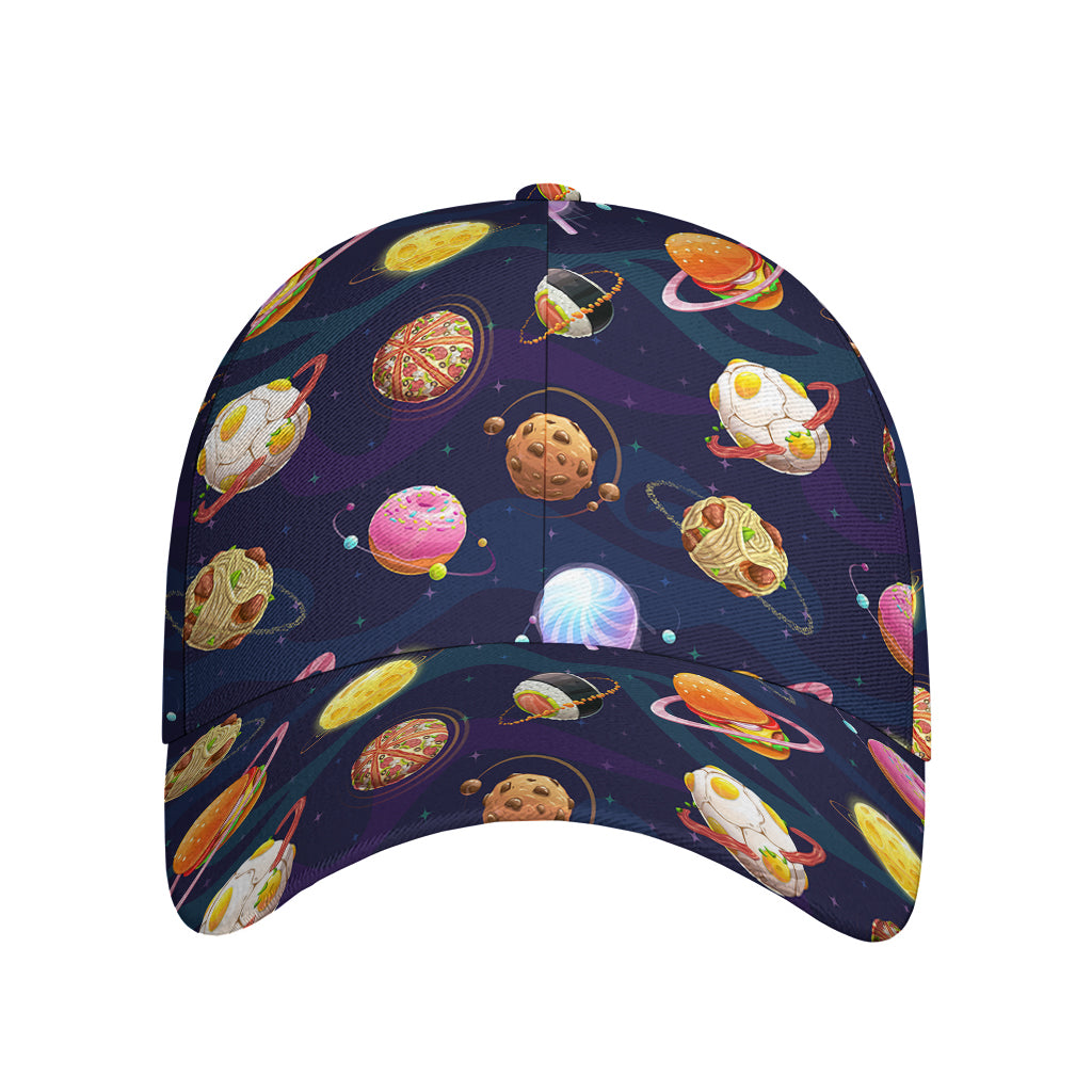 Food Planets Pattern Print Baseball Cap