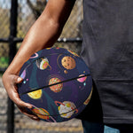 Food Planets Pattern Print Basketball