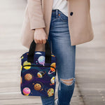 Food Planets Pattern Print Bible Tote Bag