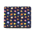 Food Planets Pattern Print Bifold Wallet