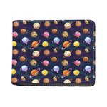 Food Planets Pattern Print Bifold Wallet