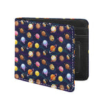 Food Planets Pattern Print Bifold Wallet