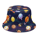 Food Planets Pattern Print Bucket Hat