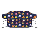 Food Planets Pattern Print Car Windshield Snow Cover