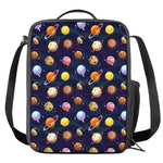 Food Planets Pattern Print Crossbody Lunch Bag