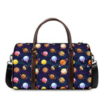 Food Planets Pattern Print Duffle Bag