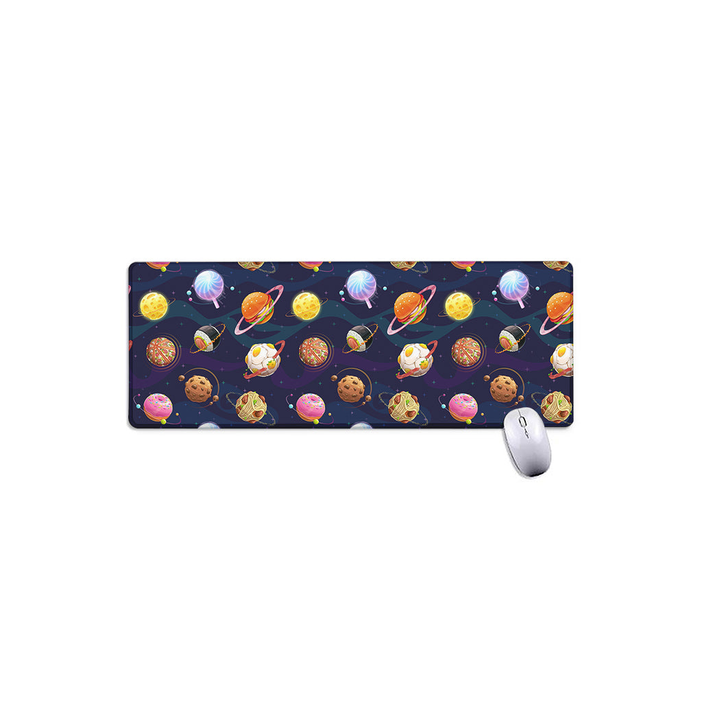 Food Planets Pattern Print Extended Mouse Pad