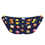 Food Planets Pattern Print Fanny Pack