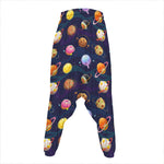 Food Planets Pattern Print Hammer Pants