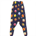 Food Planets Pattern Print Hammer Pants