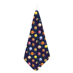 Food Planets Pattern Print Hand Towel