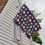 Food Planets Pattern Print House Flag