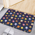 Food Planets Pattern Print Indoor Door Mat