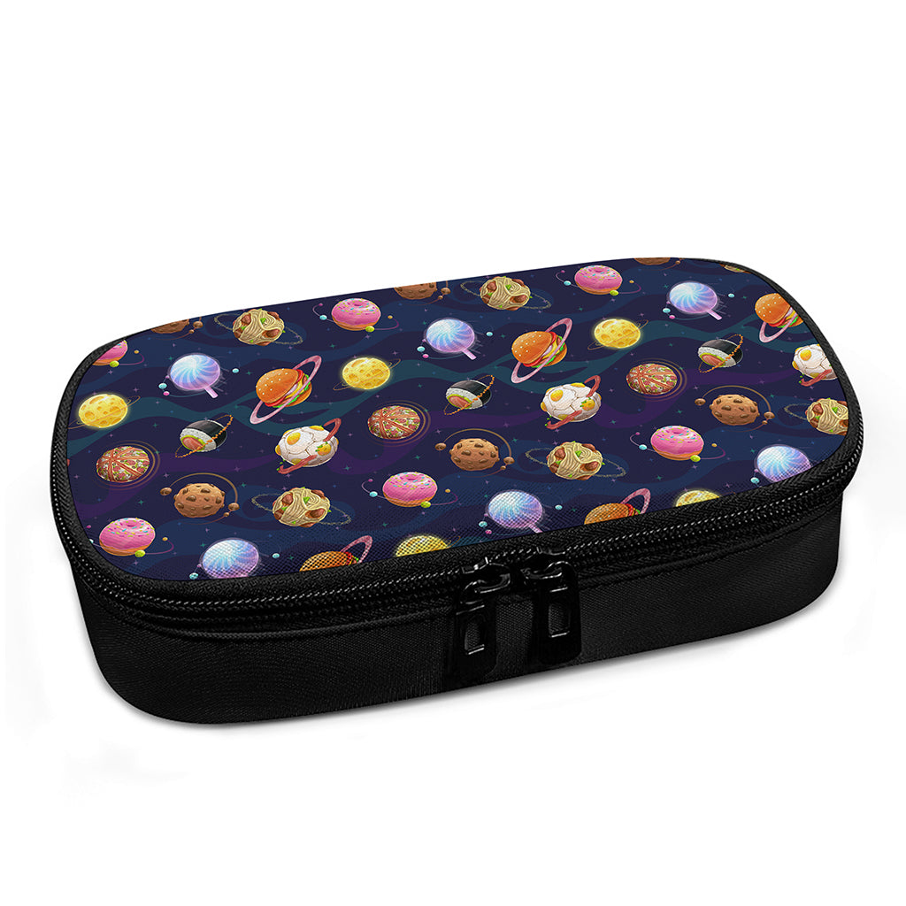 Food Planets Pattern Print Insulin Cooler Travel Case