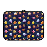 Food Planets Pattern Print Laptop Sleeve