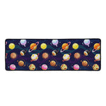 Food Planets Pattern Print Long Kitchen Mat