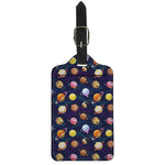 Food Planets Pattern Print Luggage Tag